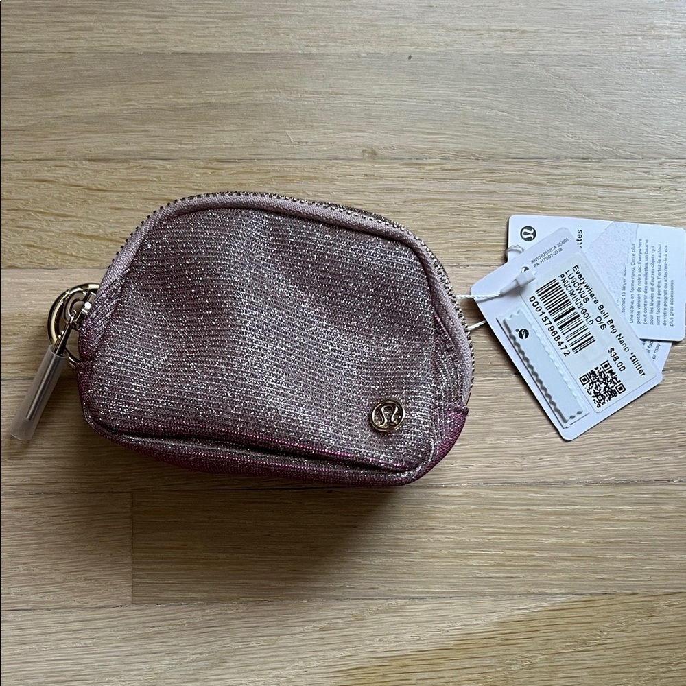 Lululemon Metallic Rose Mini Pouch